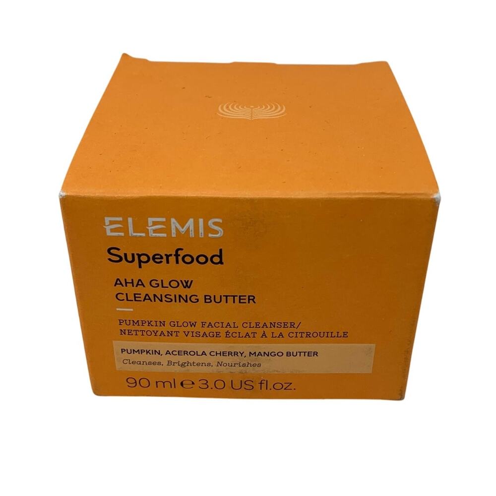 Elemis Superfood Aha Glow Cleansing Butter Pumpkin Glow Facial Cleanser NEW
